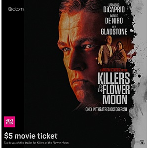 T-Mobile Tuesdays app users 10/17/23: $5 movie ticket for Killers of the Flower Moon, free Dennys pancakes, 40% off Adidas.com, 15 cent Shell gas discount