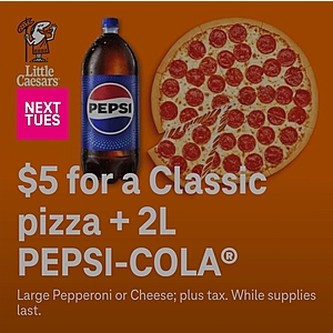 T-Mobile Tuesdays app users 12-12-23: $5 Lil Caesars pizza+2L pepsi, 3 month Discord Nitro trial, Dollar Shave Club deal, Redbox 1 night disc rental, 15 cent Shell discount*