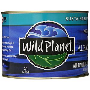 Wild Planet Bulk Wild Albacore Or Skipjack Tuna 66.5 Ounce Amazon s&s $14