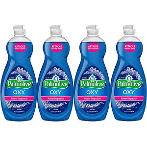 4-Ct 32.5-Oz Palmolive Ultra Liquid Dish Soap (Oxy Power Degreaser) $9.56 + Free S&H w/ Prime or $25+