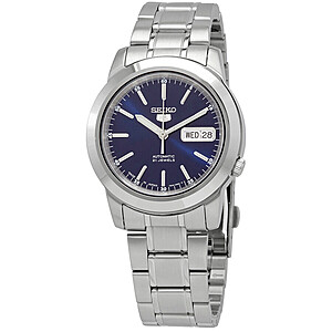 Seiko 5 Automatic Blue Dial Stainless Steel Men's Watch $104