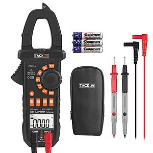 Tacklife CM01A Clamp Meter 4000 Counts Auto-Ranging Digital Tester with NCV, AC/DC Voltage - $10.91 + FS