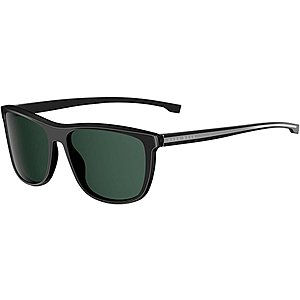 Hugo Boss Crystal Black Square Hybrid Sunglasses $46 + Free S&H