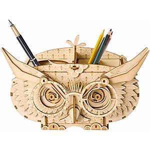 Robotime 3D Wooden Owl Box Puzzle Kit $9.80