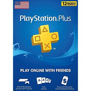 1-Year Sony PlayStation Plus Membership (Digital Delivery) $33.20