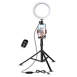 8-inch Selfie Ring Light with Tripod Stand - $22.41 + Free Shipping on over $25