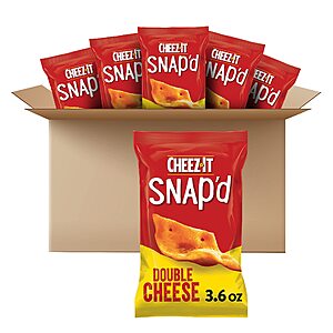 6-Pack 3.6-Oz Cheez-It Snap'd Double Cheese Crackers $8.57 w/ S&S + Free Shipping w/ Prime or on $25+
