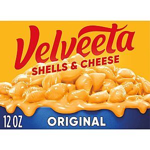 12-Oz Velveeta Shells & Cheese (Original) $2.33 w/ S&S + Free Shipping w/ Prime or on $35+