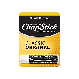 ChapStick Classic Original Lip Balm Tube (Unflavored) $0.93 w/ S&S + Free Shipping w/ Prime or on $35+