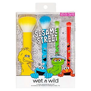 4-Piece Wet n Wild Sesame Street Makeup Brush Set $7.41 + Free Shipping w/ Prime or on $35+
