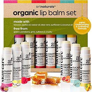 6-Piece ArtNaturals Organic Lip Balm Set (Assorted) $6.45 w/ Subscribe & Save