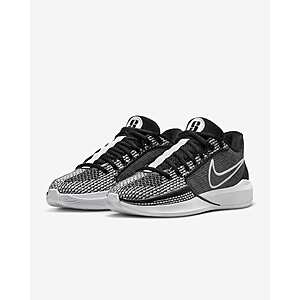 Nike Women's Sabrina 1 Basketball Shoes (Black/White, Size 5-9.5) $51.98 + Free Shipping