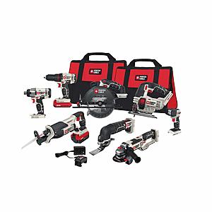 PORTER-CABLE PCCK619L8 20V MAX Lithium Ion 8-Tool Combo Kit [8 Tool Kit with Grinder] with extra 5% OFF + FREE SHIPPING $382.76
