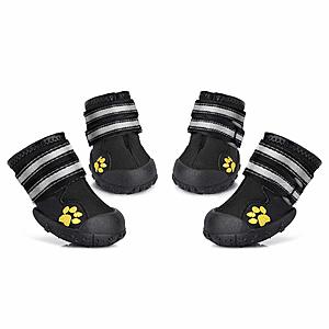 Petacc Dog Shoes / Boots -  Water Resistant - Anti-slip Snow Boots Warm Paw Protector for Medium to Large Dogs $7.80 AC