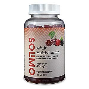 Amazon Brand - Solimo Adult Multivitamin, 150 Gummies, 75-Day Supply $6.21