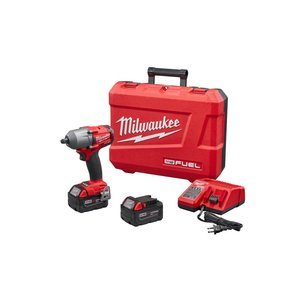 Milwaukee M18 Fuel Mid-Torque Impact Wrench 1/2 inch Pin Detent 5.0 Kit 2860-22 $259.00