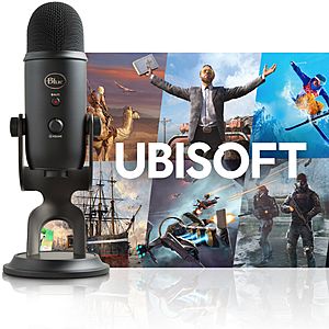 Blackout Blue Yeti USB Microphone + $50 Ubisoft Store Discount Code (Free Shipping) $110