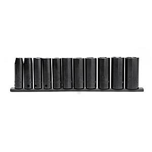 Husky 1/2 in. Drive Deep Metric Impact 6 Point Chrome Moly Socket Set (11-Piece) $29.97 w/ Free Ship or Free HD Store Pickup