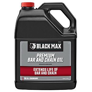 Black Max 1-Gallon Bar and Chain Oil (128oz/3.785 Liters)  $9.94 w/ Free Ship via Walmart + or purchase in-store or free pickup with $35 order