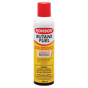 Ronson (a Zippo Company) Multi-Fill Ultra Butane Fuel - 5.82 oz can $3.96 (Walmart In Store - Free Pickup Orders @ $35 otherwise, check inventory at each store online)