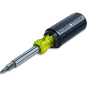 Klein Tools 32500 Multi-Bit Screwdriver/Nut Driver 11-in-1 Multi Tool, 8 Industrial Strength Bits ($12.72 After Coupon w/ Free Ship)