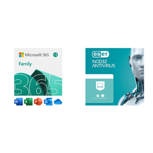 15-Month Microsoft 365 Family (6 Users) + 12-Month ESET NOD32 Antivirus (1 Device) $67.99 + Free Shipping