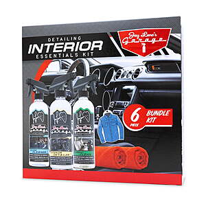 Jay Leno's Garage Interior Essentials Detailing Kit (6 Piece) - All-in-one Interior Car Cleaning Kit $17 + Free S&H w/ Walmart+ or $35+