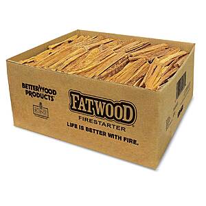 Better Wood Products Fatwood All Natural Fire Logs, Wood Fire Starter 50 lbs $80.99 + Free Shipping