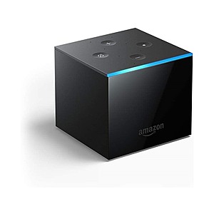 WOOT.com - (Refurbished) Fire TV Cube, hands-free with Alexa built in, 4K Ultra HD, streaming media player, released 2019 (2nd Gen) $44.99
