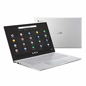 ASUS Chromebook C425 Clamshell Laptop, 14" FHD 4-Way NanoEdge, Intel Core M3-8100Y Processor, 8GB RAM, 64GB eMMC Storage, Backlit KB, Silver, Chrome OS, C425TA-DH384 $319.99