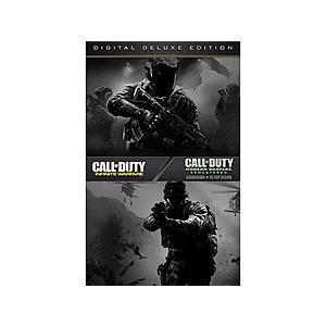 Call of Duty Infinite Warfare - Digital Deluxe Edition [PCDD] $17.99 AC at Newegg. Includes Infiinite Warfare, Season Pass and Modern Warfare Remastered.