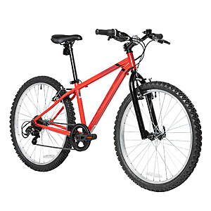 24" Decathlon Kids' Rockrider ST100 Aluminum Mountain Bike (Unisex, Red) $98 + Free Shipping