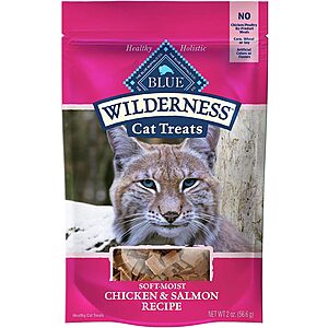 Buy 3, Get 2 Pet Treats (Dog & Cat): 5-Count 2-Oz Blue Buffalo Wilderness Cat Treats $8.19 ($1.64 each), More w/ S&S + Free Shipping w/ Prime or on $25+