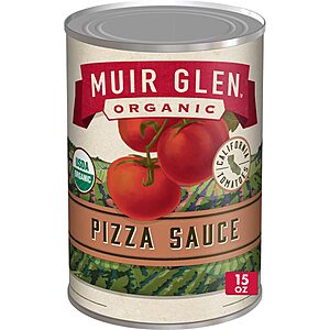 15-Oz Muir Glen Organic Pizza Sauce $1.12 w/ S&S + Free Shipping w/ Prime or on $35+