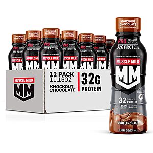 Muscle Milk Pro (Chocolate): 12-Count 11.16-Oz Advanced Nutrition Protein Shake $17.12, 2-Lb Protein Powder $14.94 w/ S&S + Free Shipping w/ Prime or on $35+