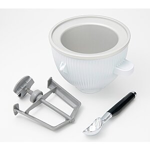 New QVC Customers: KitchenAid Ice Cream Maker or Shave Ice Attachment $40 + Free Shipping