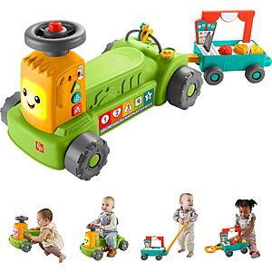 Fisher-Price Laugh & Learn: 4-in-1 Farm to Market Tractor + Smart Stages Puppy + Game Activity Board $43.57 + Free Shipping