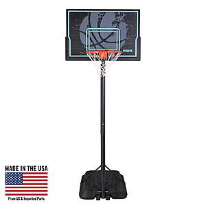 44" Lifetime Adjustable Height All-Weather Portable Basketball Hoop (Black) $99 + Free Shipping