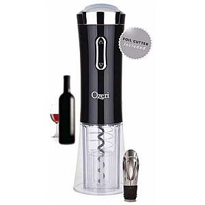 Ozeri Nouveaux II Electric Wine Opener w/ Foil Cutter, Wine Pourer & Stopper (Black) $9 + Free S&H w/ Walmart+ or $35+