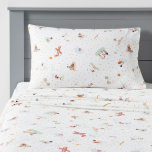 4-Piece Pillowfort Kids' Cotton Sheet Sets (Full Size, Various) $8 + Free Shipping