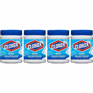 4-Pack 12-Count Clorox Zero Splash Bleach Packs (48 Total) for $10.71 with Coupon and S&S via Amazon