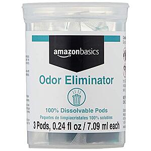 Amazon Basics Dissolvable Odor Eliminator Refill Vial - 3 Pacs $1.48
