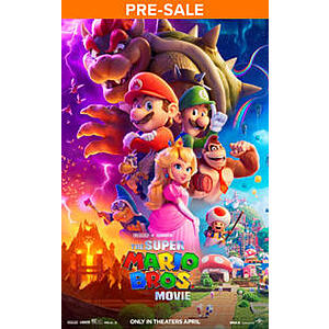 Buy $75+ of Select Mario Products from Gamestop Get a Free Fandango Movie Ticket (Up to $15 Total Ticket Value)