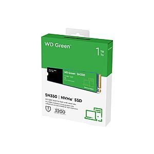 1TB Western Digital WD Green SN350 PCI-Express 3.0 x4 Internal SSD $38 + Free Shipping