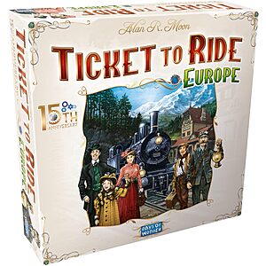 Ticket to Ride Europe 15th Anniversary Deluxe Edition $55, Ticket to Ride New York $13 & More + Free Shipping w/ Prime or on $35+
