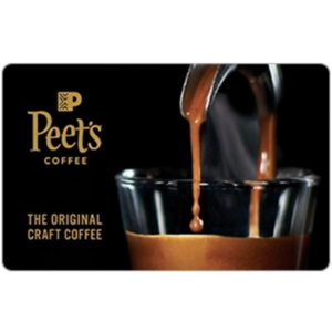 Gift Cards: $100 Carnival Cruiseline $85, $25 Peet's Coffee  $20 & More (Email Delivery)