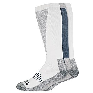 3-Pack Dickies Shin Protector Boot Crew Socks (White) $5 + Free S&H on $35+