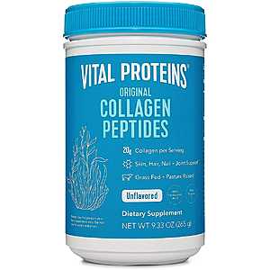 9.33-Oz Vital Proteins Collagen Peptides Powder Supplement (Type I, III) Hydrolyzed. Unflavored $16.24, Beauty Collagen $14.94 & More + Free Shipping w/ Prime or on $25