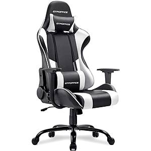 Gtpoffice Reclining Adjustable Swivel Leather Gaming Massage Office Chair $79.99 + Free Shipping
