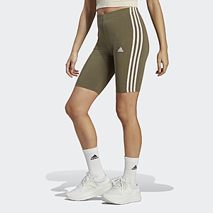 adidas Women's Essentials 3-Stripes Bike Shorts $5.85 + Free Shipping